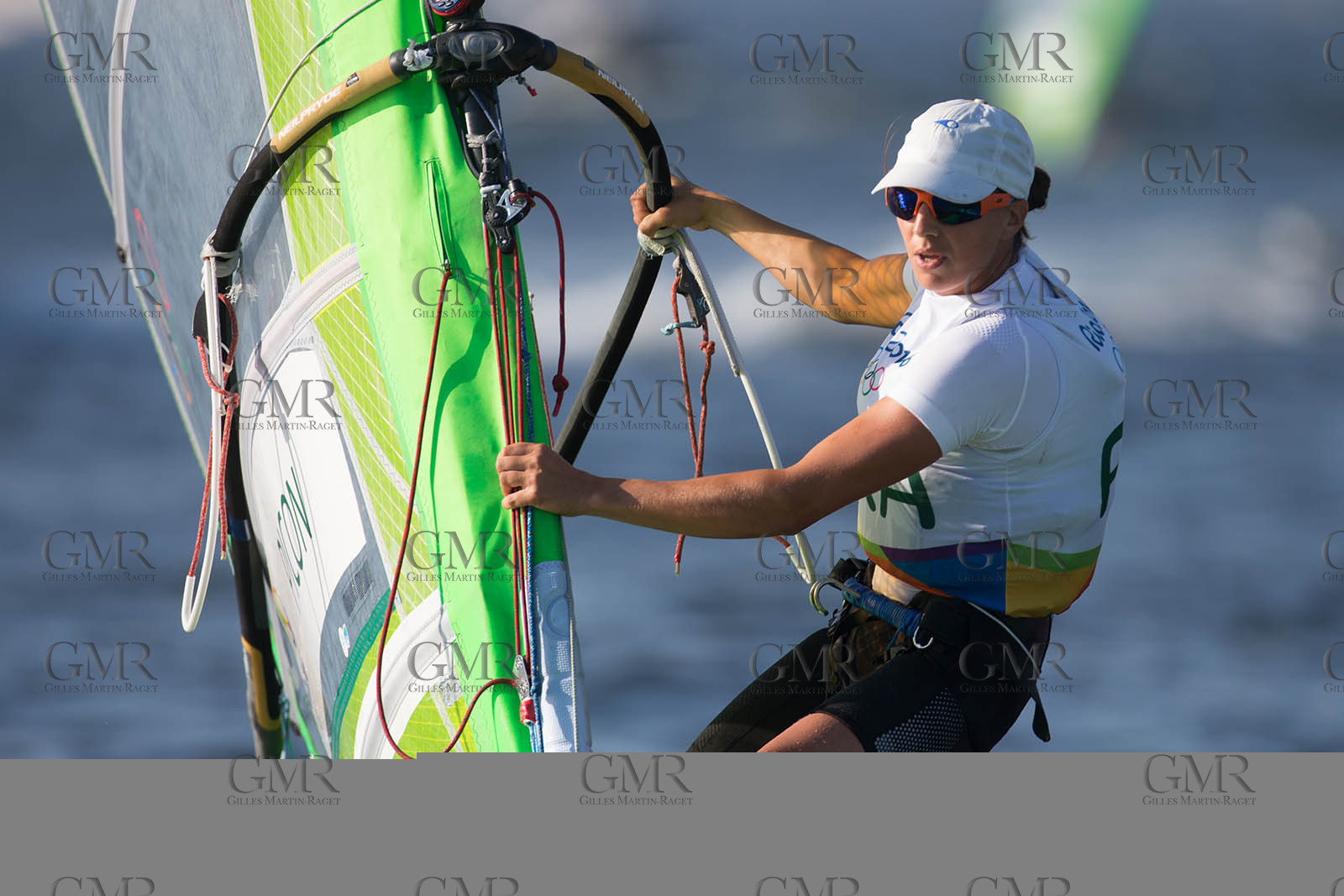 14 08 2016, Rio de Janeiro (BRA), 2016 Olympic Games, Sailing, RSX Women medal race, Charline Picon (FRA), gold medalist