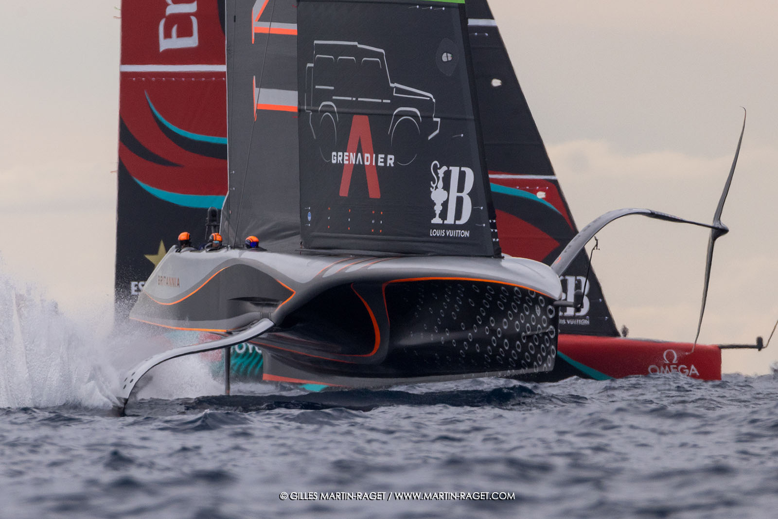 18 10 2024, Barcelona (ESP), Louis Vuitton 37th America's Cup, Final Match, Race Day 5, Race 7
