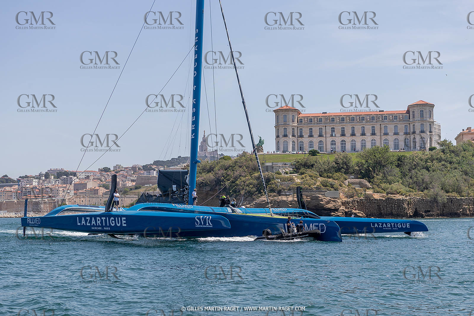 18 05 2022, Marseille (FRA), APremière navigation du trimaran Ultim SVR LAZARTIGUE à Marseille