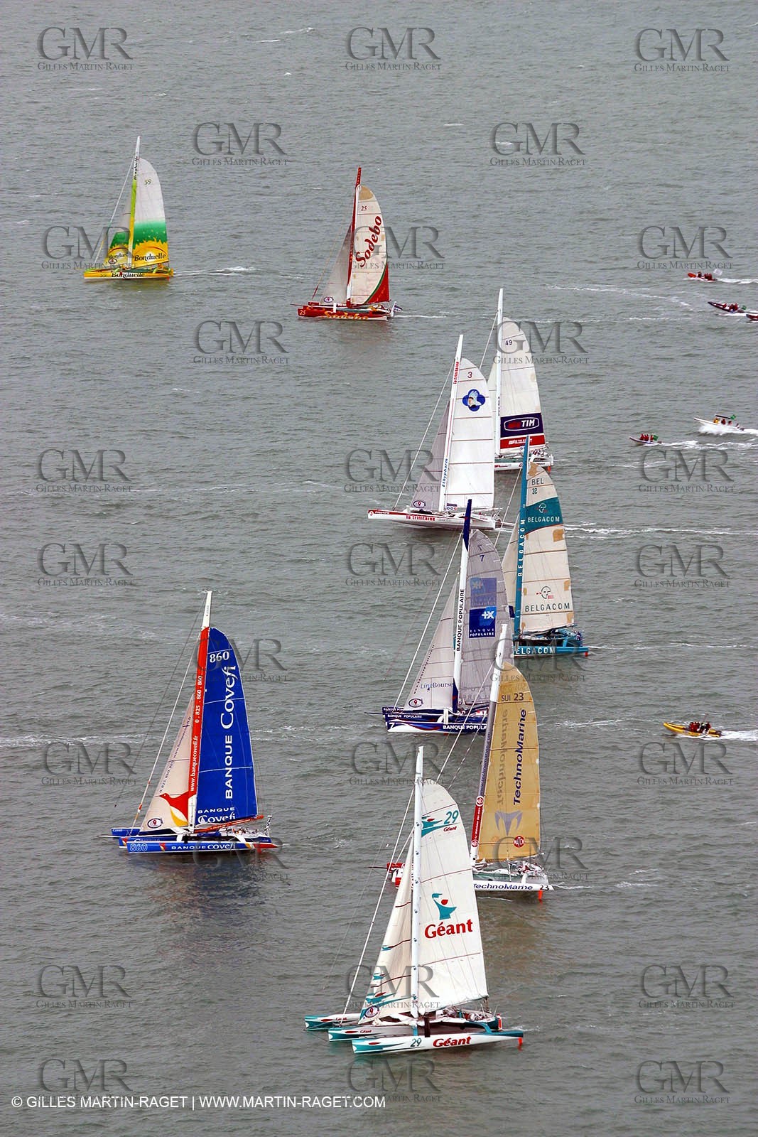 Route du Rhum 2002 - Saint Malo - ORMA 60' Trimarans Start