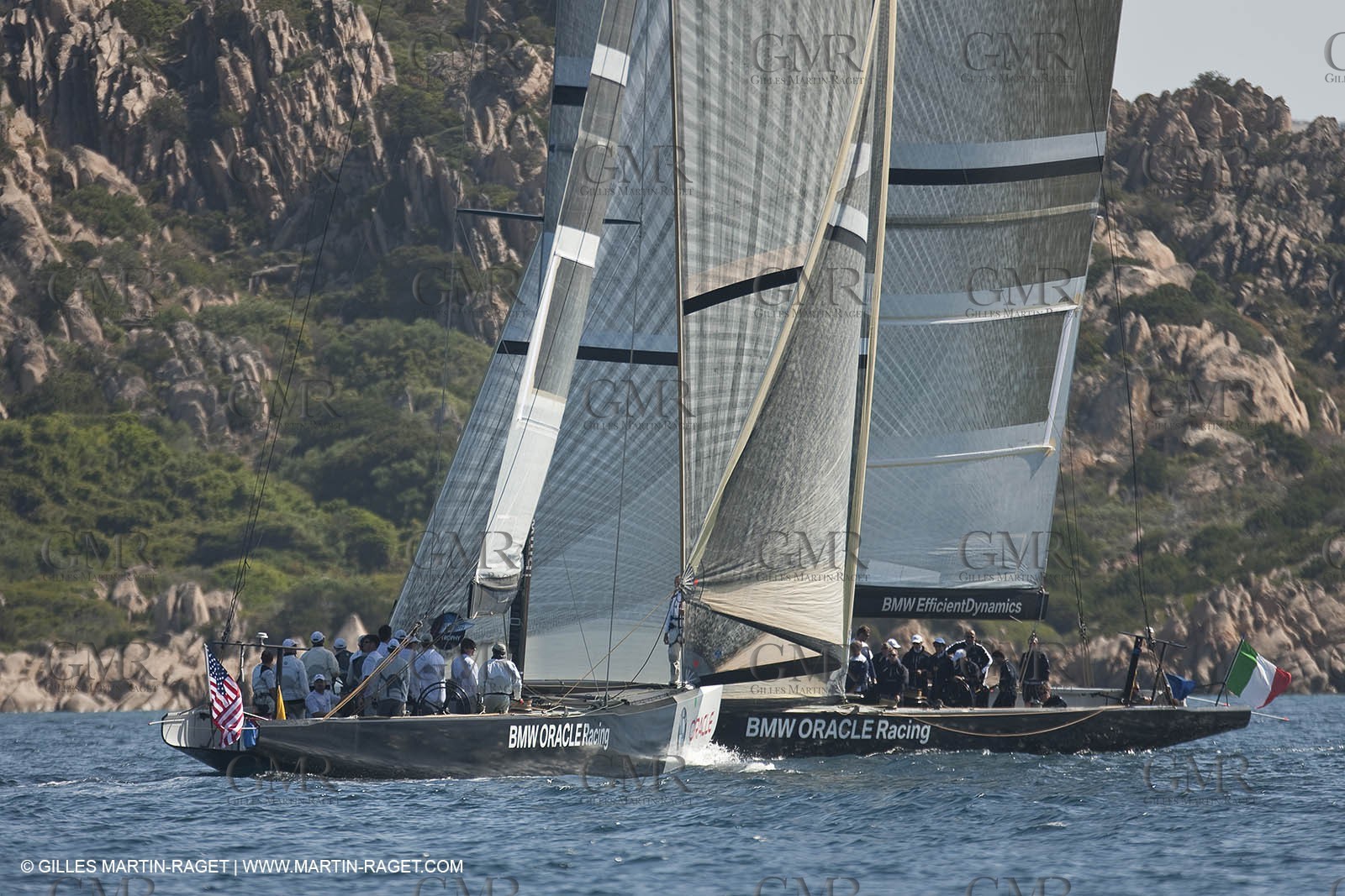 18 05 2010 - La Maddalena (ITA, Sardinia) Louis Vuitton Trophy - BMW ORACLE Racing - Training