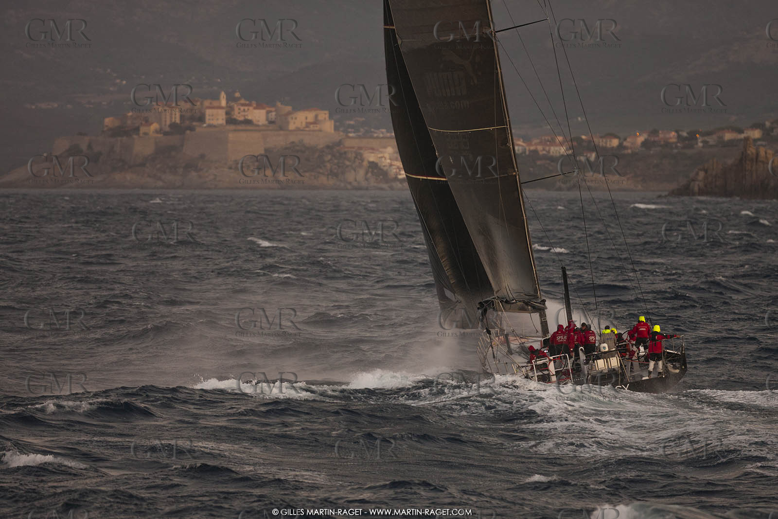 09 10 2017, Calvi (FRA,20), VOR 70 Babsy, Tentative de record autour de la Corse à la voile, skipper Franck Cammas