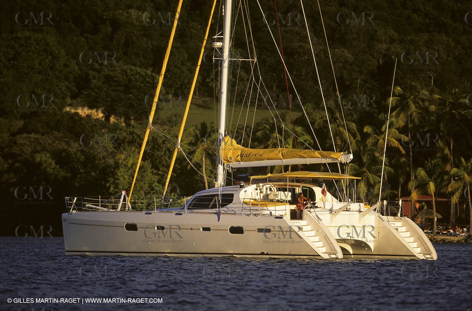 Cruising multihull mooring