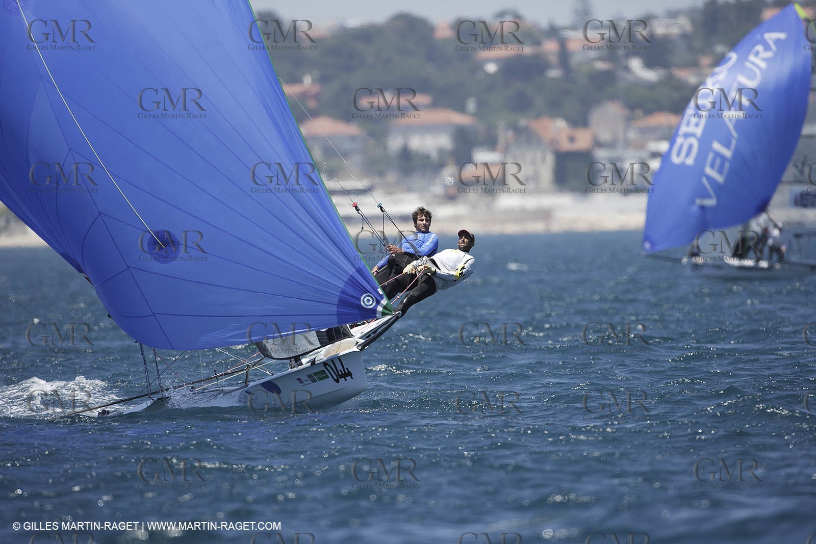 10-05-07 - ISAF SAILING WORLD CHAMPIONSHIPS - CASCAIS 2007 - DAY 7 - 49er - FRANCE - Morgan Lagravière   Stephane Chrsitidis