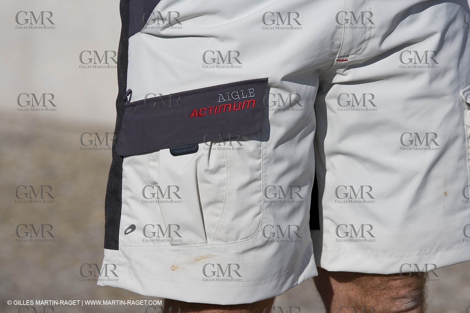 28 09 2007 - Marseille (FRA, 13) - Gamme vêtements de mer Aigle portée en.action par les navigateurs Marc Emig et Luce Molinier