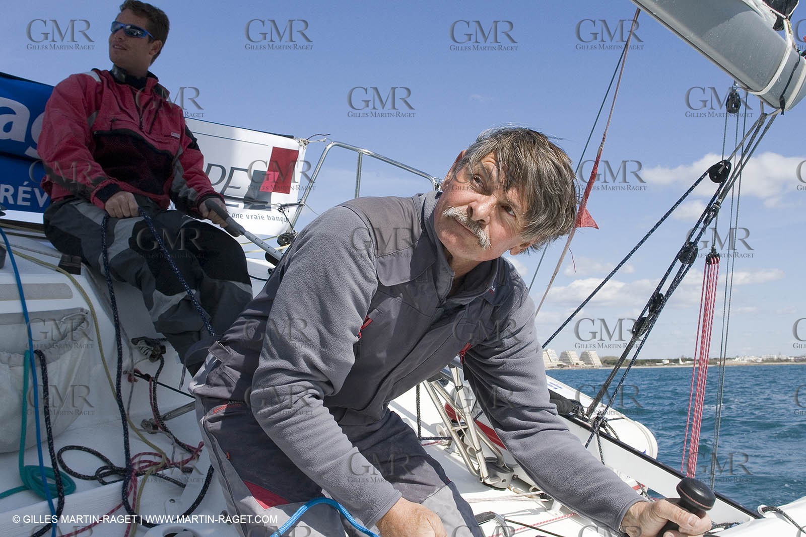27 03 08- La Grande Motte- (FRA,34) Transat AG2R 2008- Jean-Paul Mouren- Laurent Pellecuer
