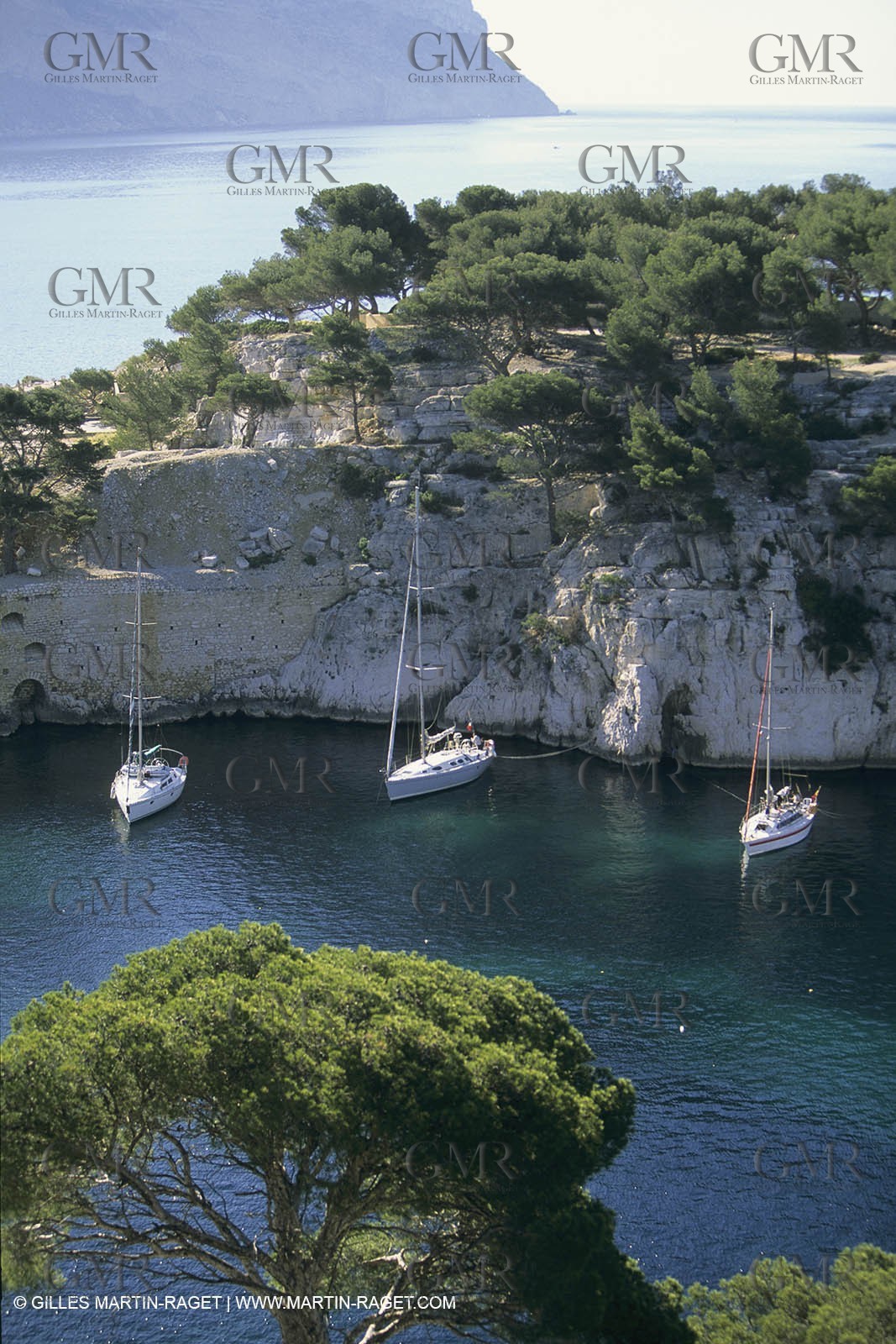 France, Provence, Les Calanques & Iles de Marseille, port Pin