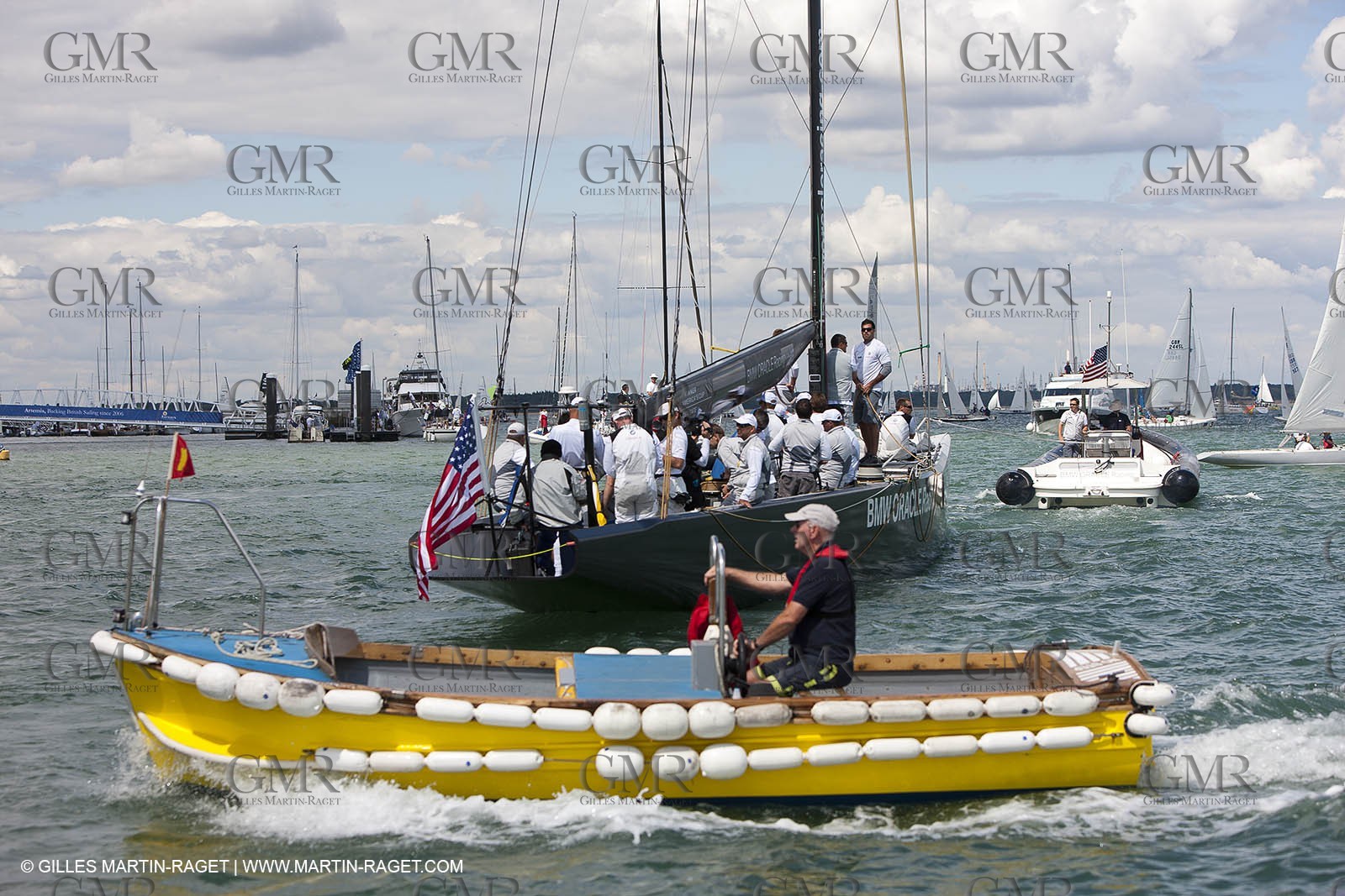 02 08 2010 - Cowes (UK, IOW) - The 1851 Cup -  BMW ORACLE Racing - Training Day.