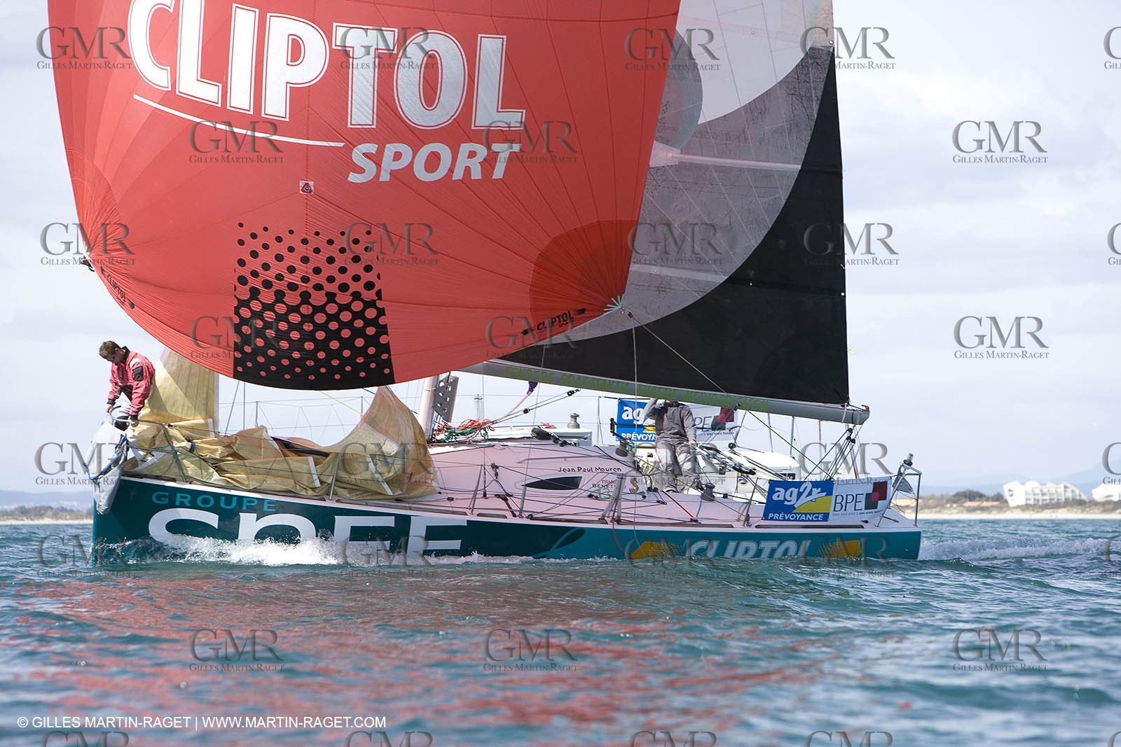 27 03 08- La Grande Motte- (FRA,34) Transat AG2R 2008- Jean-Paul Mouren- Laurent Pellecuer