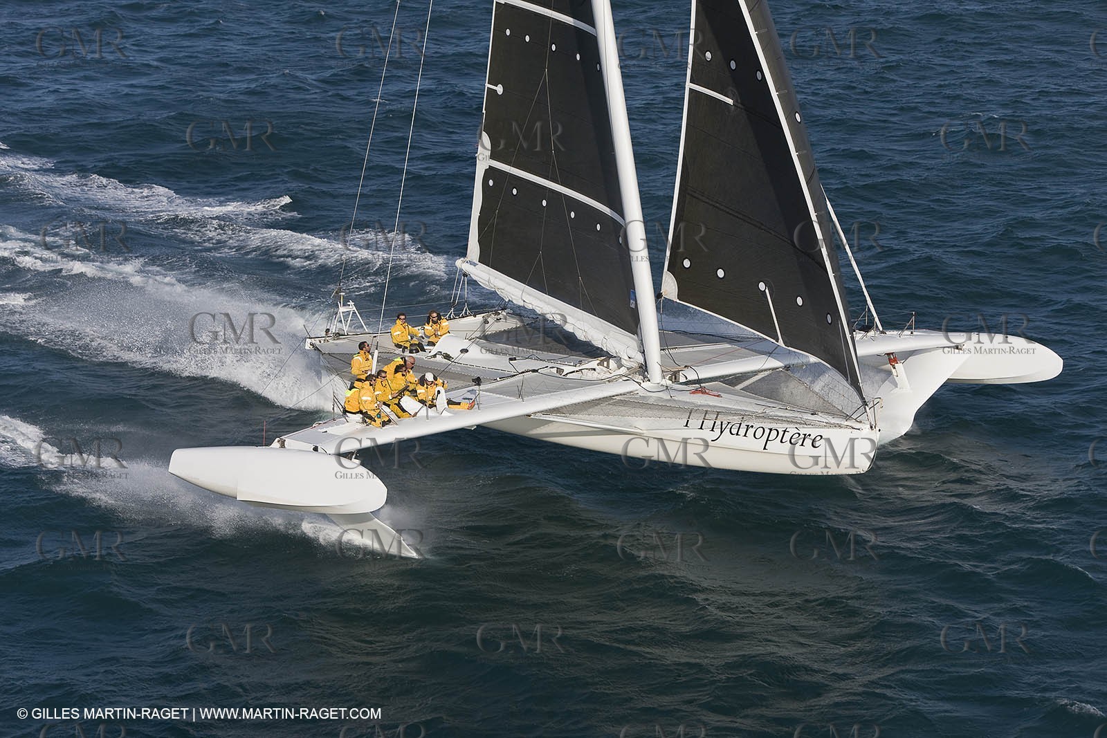 03 10 2008 - Fos   mer (FRA, 13) - L'Hydroptère - Tentative de record de vitesse