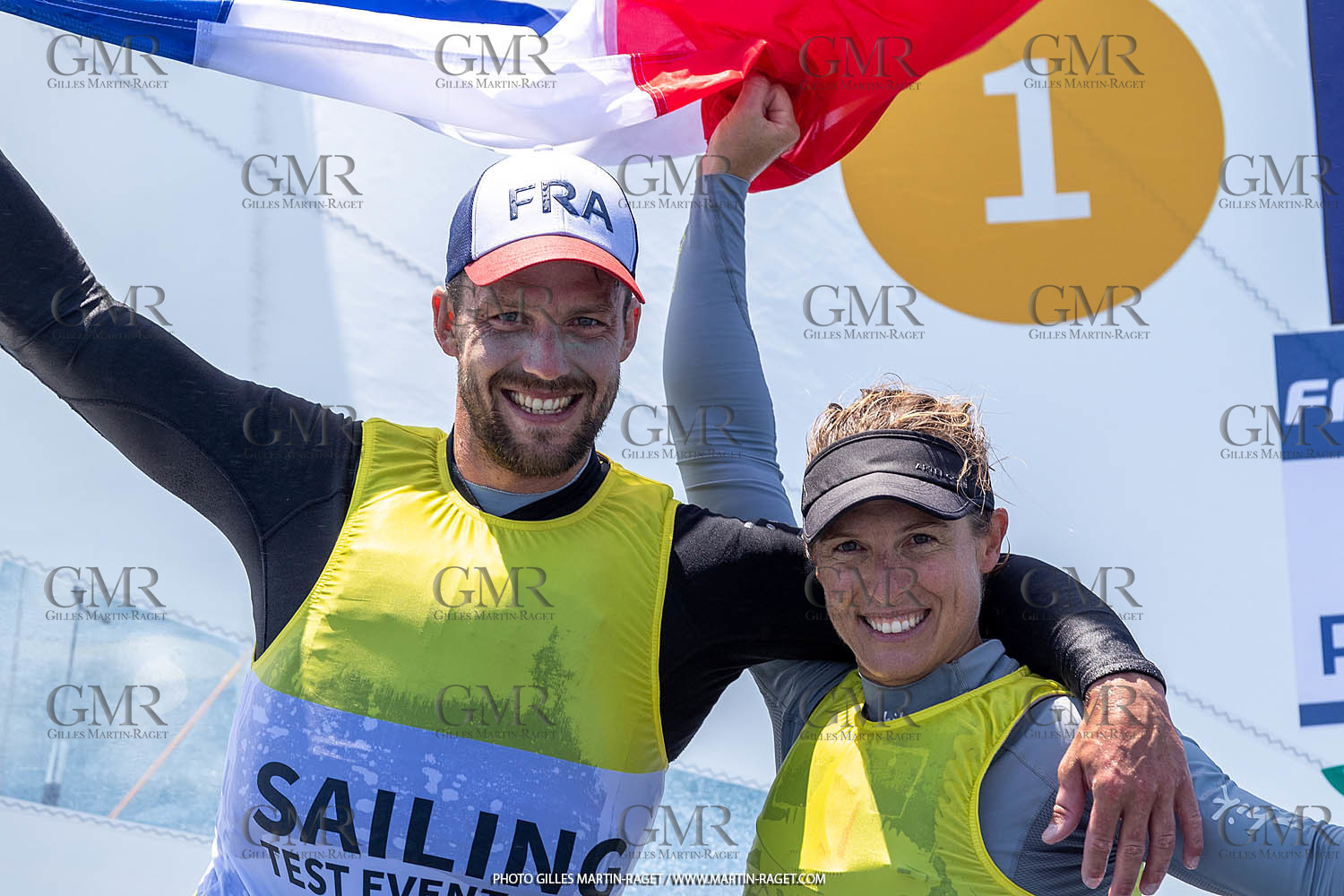 15 07 2023, Marseille (FRA), Paris 2024 Olympic Games Sailing Test Event, Day 6, 470 Medal Race
