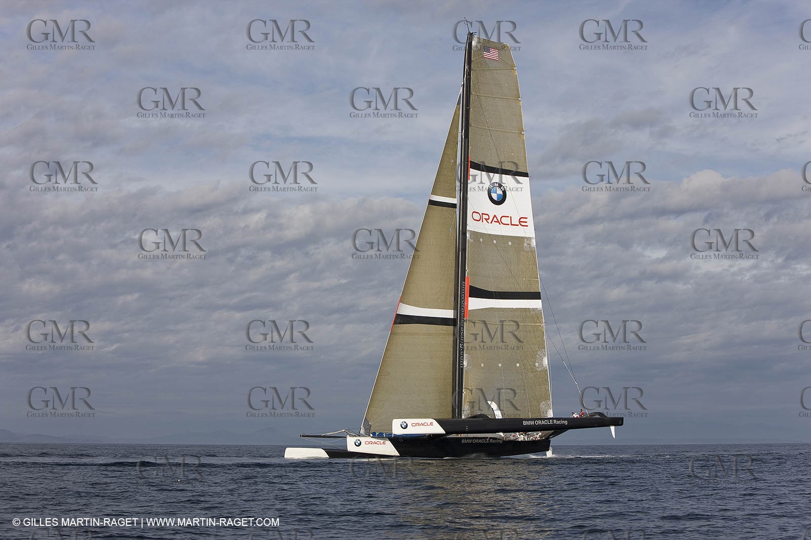 05 09 2008 - Anacortes (WA, USA) - America's Cup - BMW ORACLE Racing - 90 ft trimaran sea trials - Day 4
