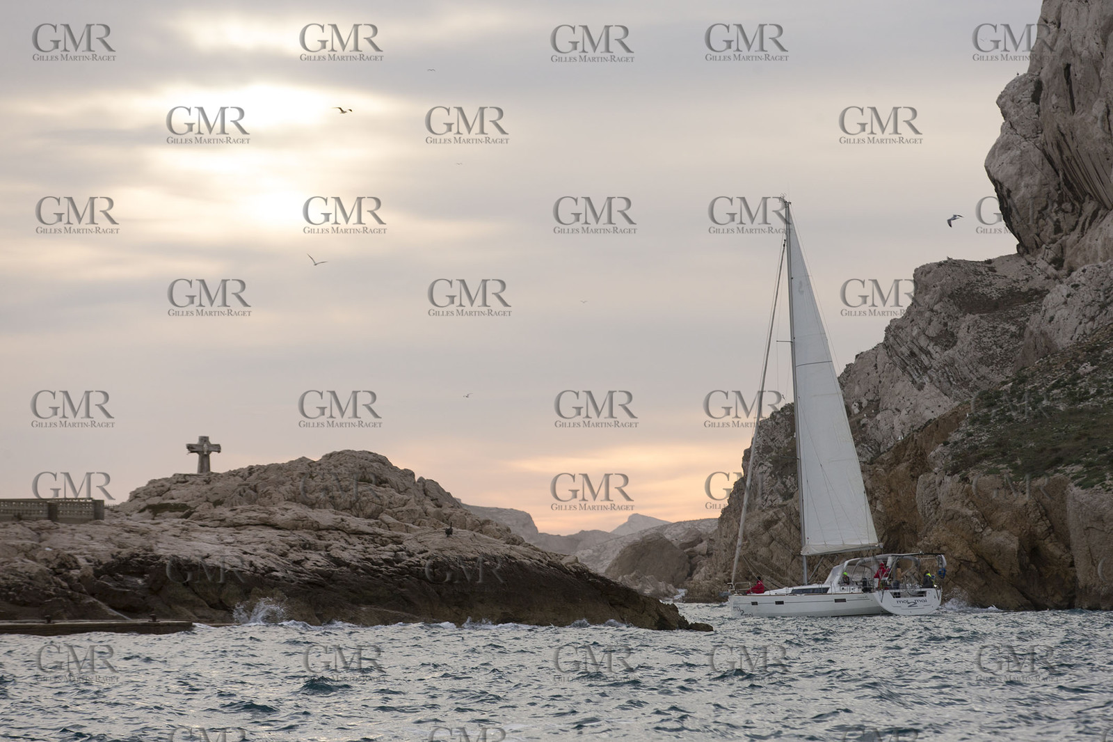 08 01 2016, Marseille (FRA, 13), Cruising in winter in the Calanques