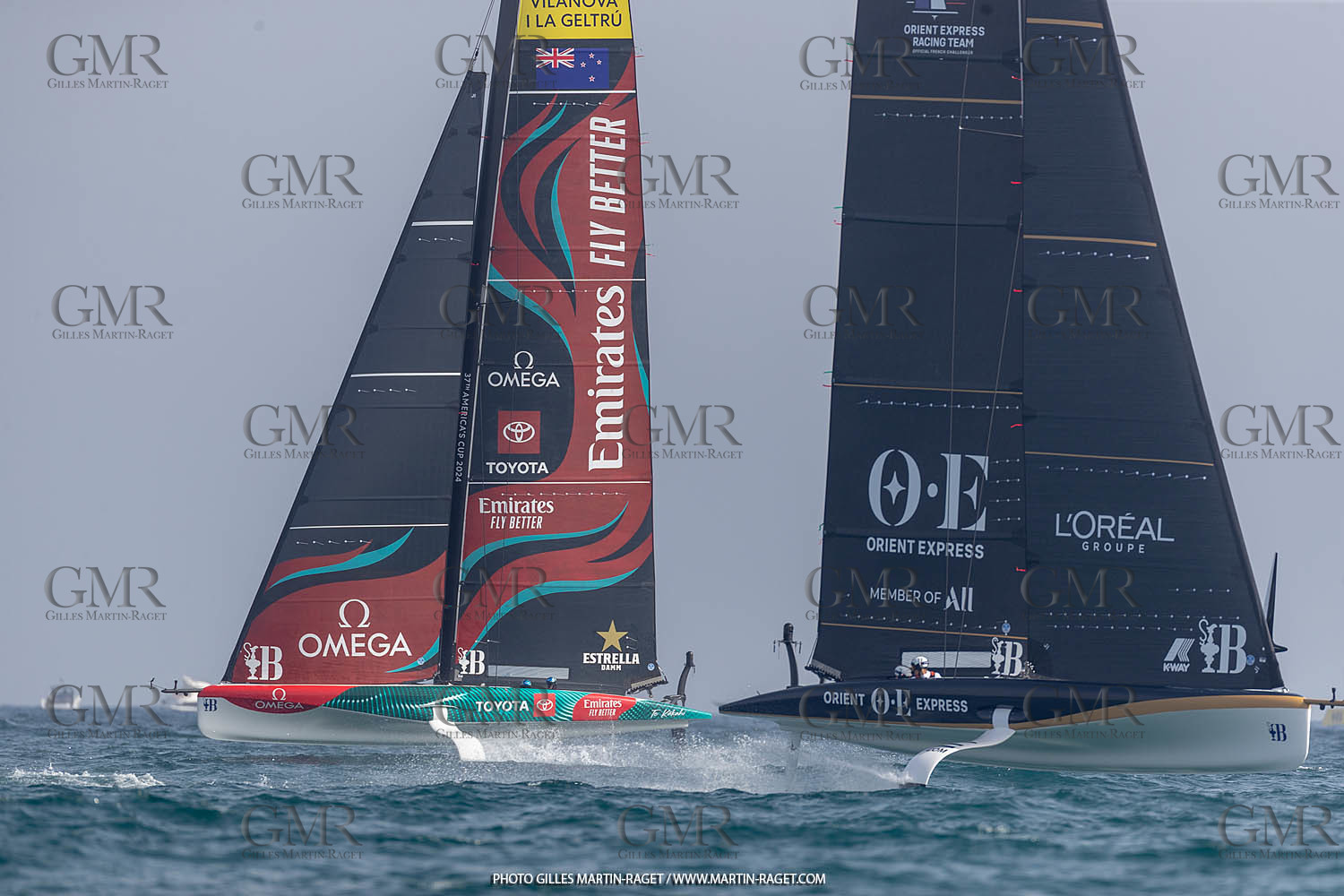 15 09 2023, Vilanova i La Geltru (ESP), 37th America's Cup, Preliminary Regatta N° 1, Race Day 3