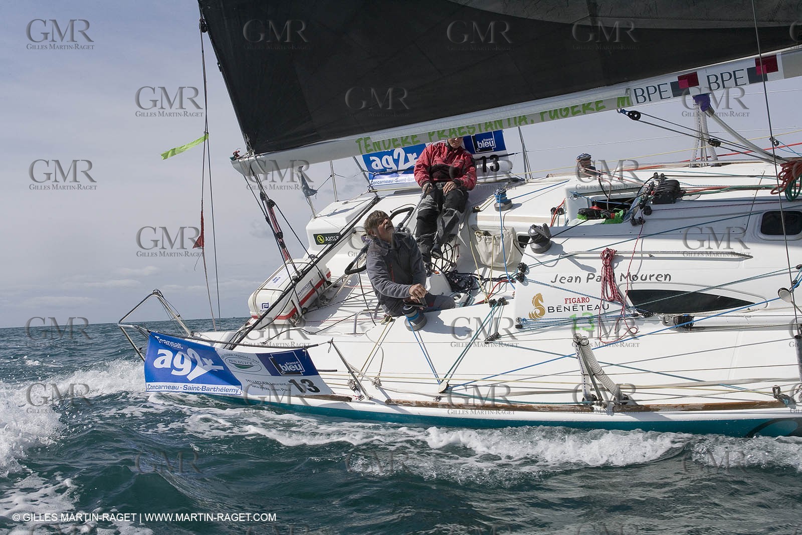 27 03 08- La Grande Motte- (FRA,34) Transat AG2R 2008- Jean-Paul Mouren- Laurent Pellecuer