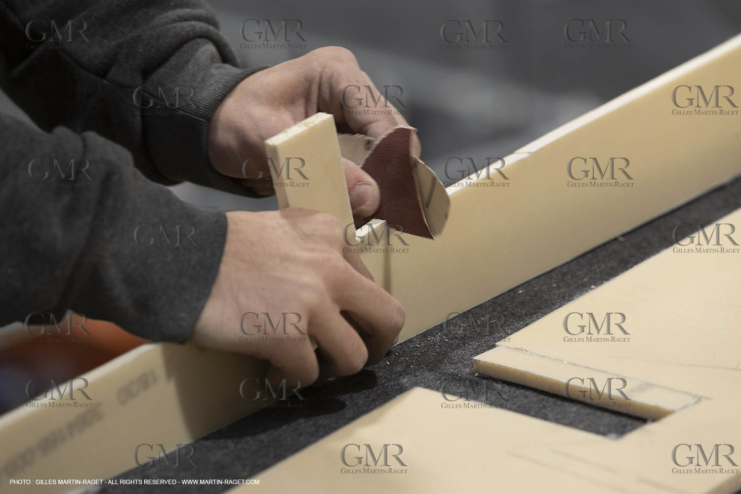 29 10 2018, La Grande Motte (FRA,30), Chantier Gunboat, construction du Gunboat 68