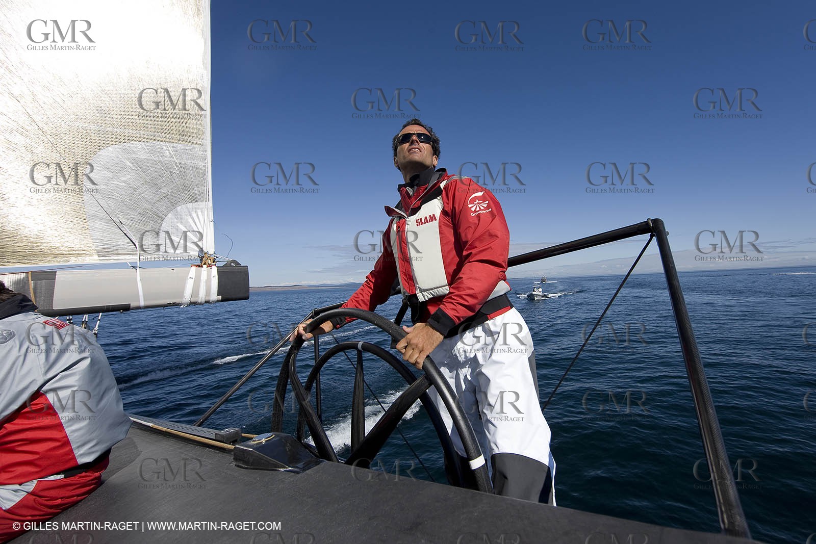 06 09 2008 - Anacortes (WA, USA) - America's Cup - BMW ORACLE Racing - 90 ft trimaran sea trials - Day 5