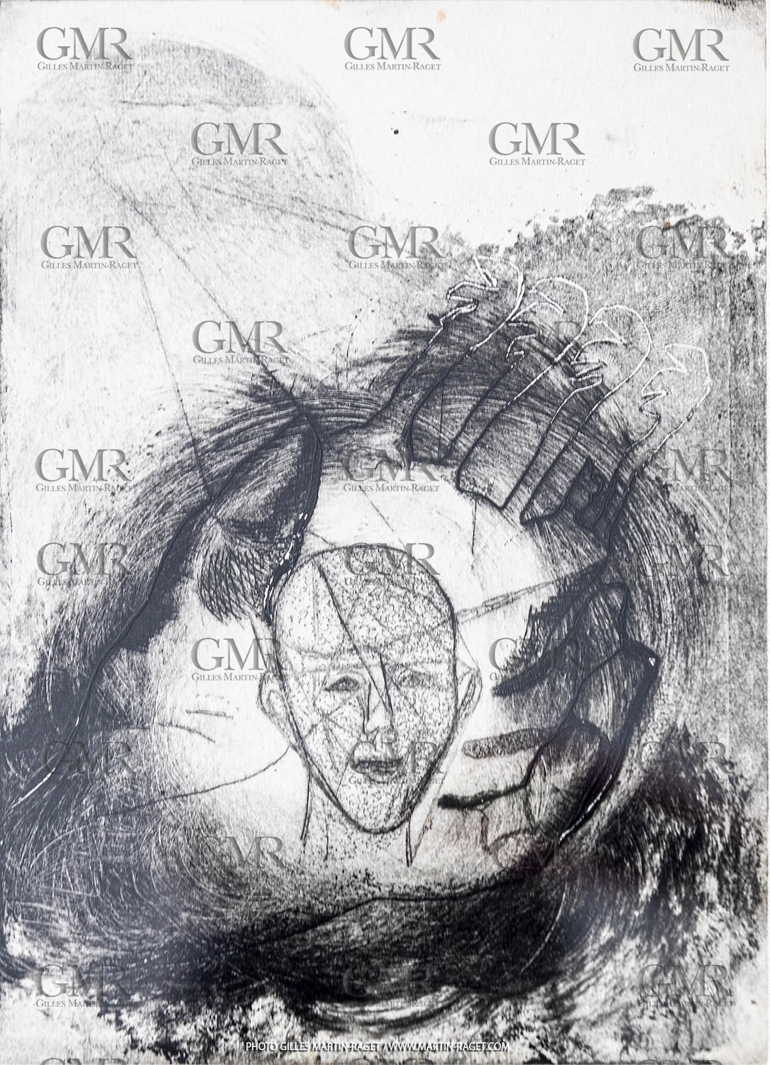 12 07 2020, St Rémy de Provence (FRA, 13) Oeuvre Germaine Richier, gravure