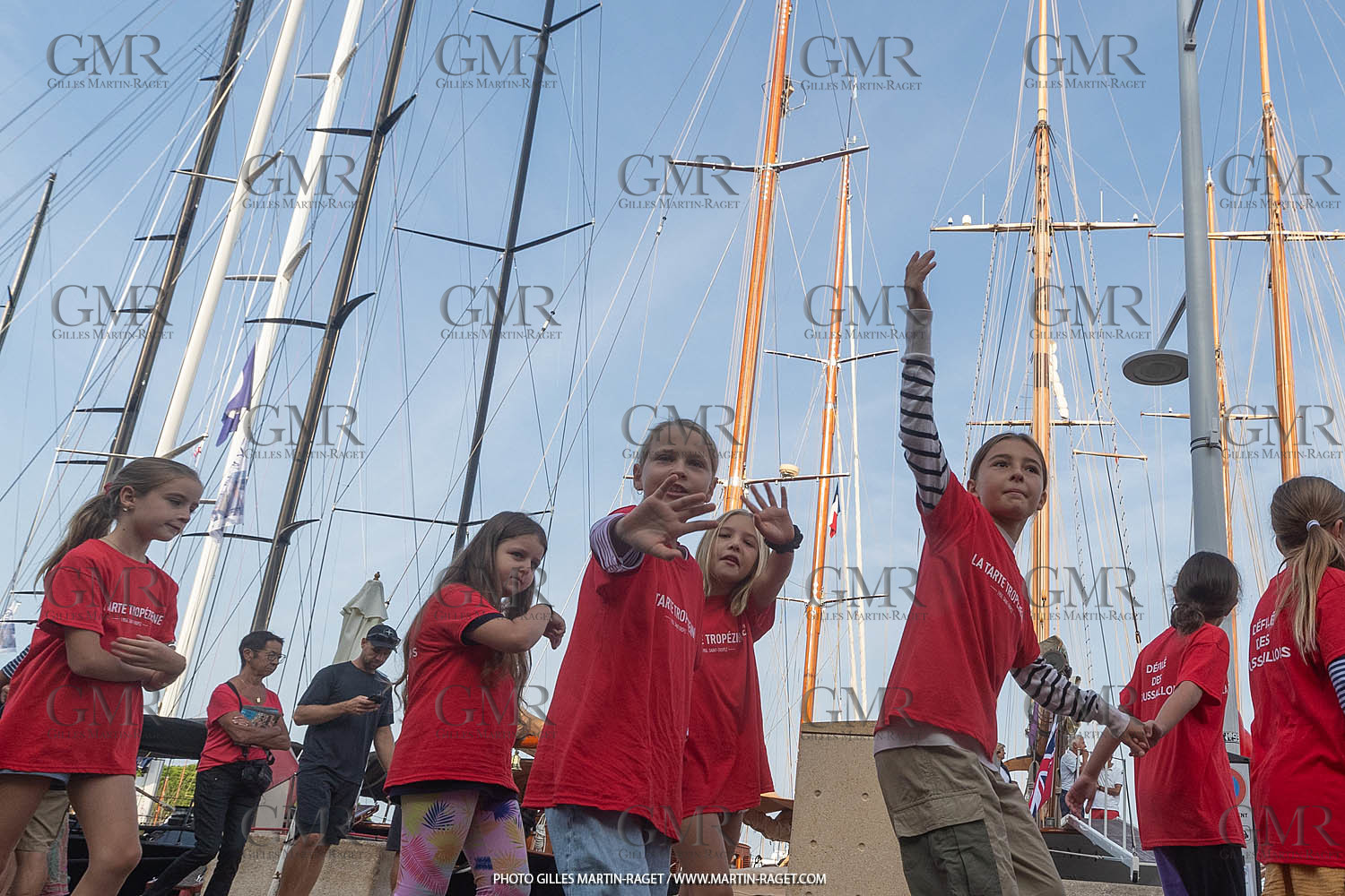 05 10 2023, Saint-Tropez (FRA,83), Les Voiles de Saint-Tropez 2023, Race Day 5, Défilé des minots de St Tropez
