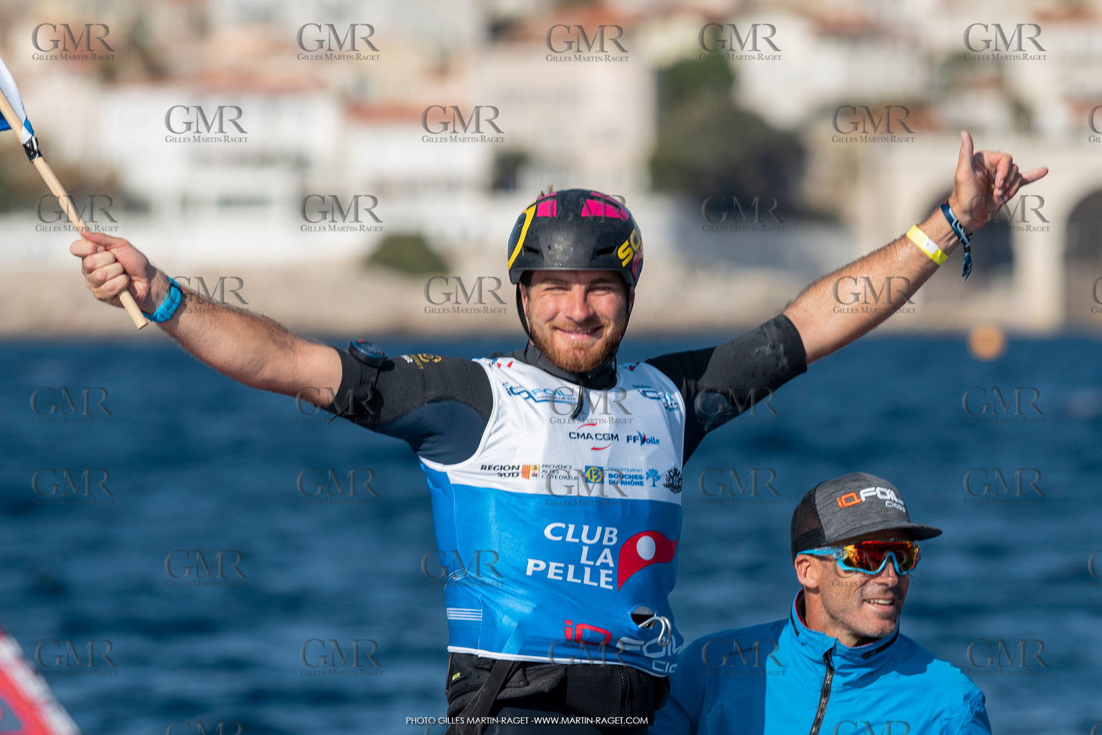28 10 2021, Marseille, FRA, IQfoil European Championship organised by Club La Pelle, Medal races, Nicolas Goyard, world and European IQfoil 2021 male champion