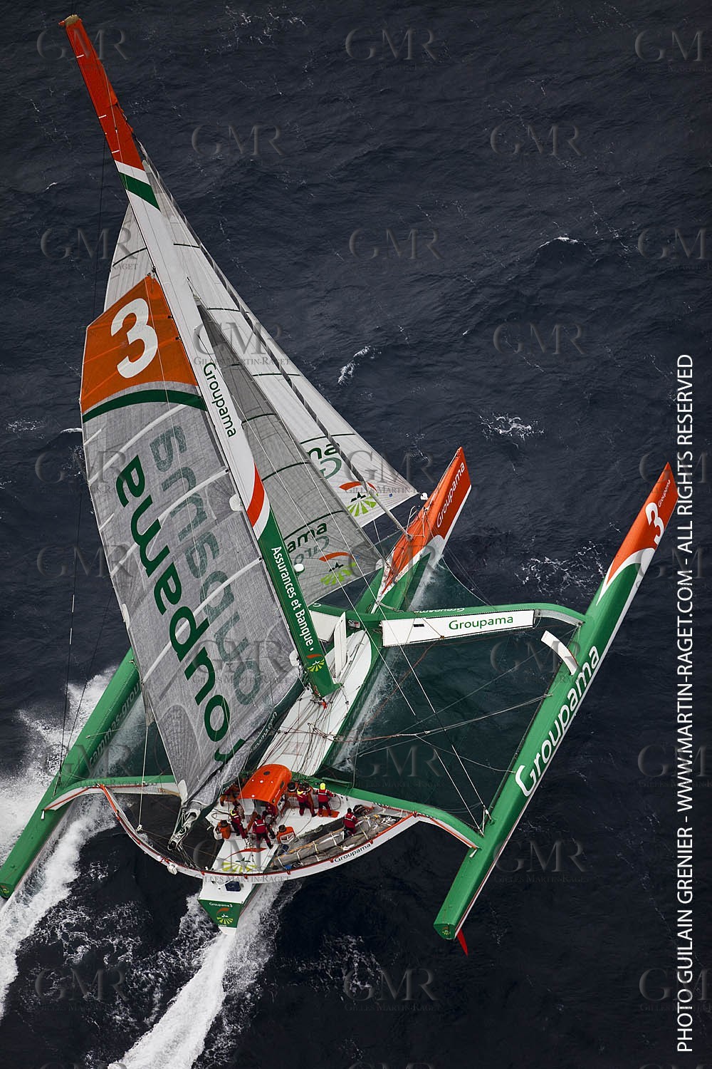 05 14 09 - Marseilles - Mediterranean Record - Groupama 3 - Franck Cammas - G Class - Start from Marseilles to Carthage (Tunisia)