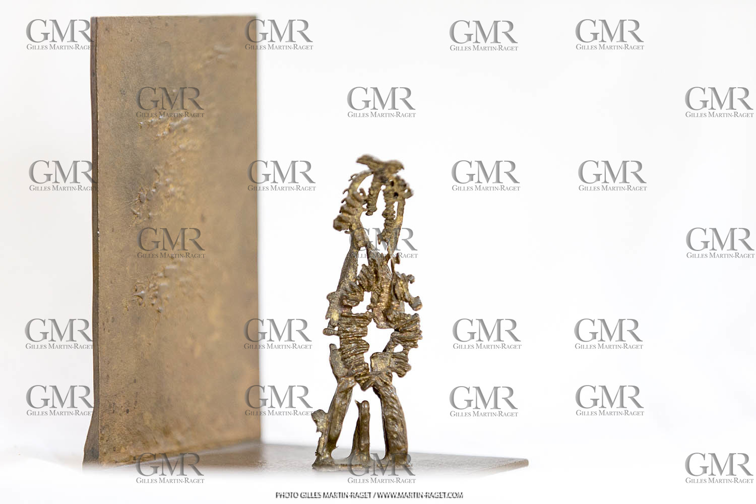 06 03 2016, Saint Etienne du Grès (FRA,13), Oeuvre de Germaine Richier, Seiche n° 27 sur équerre, 1955-56