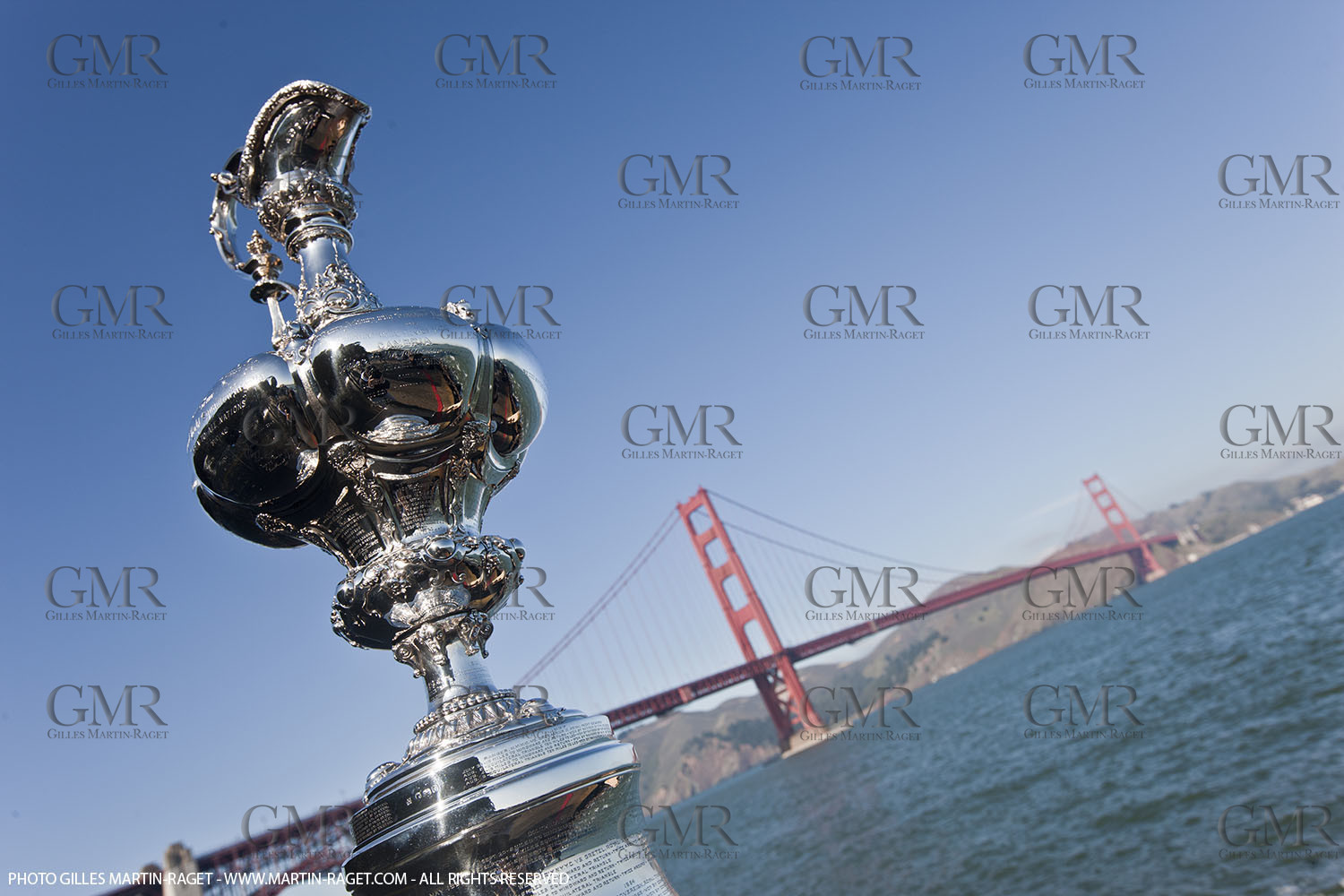 04 01 2011 - San Francisco (USA, CA) - 34th America's Cup - The America's Cup in San Francisco - Golden Gate Bridge