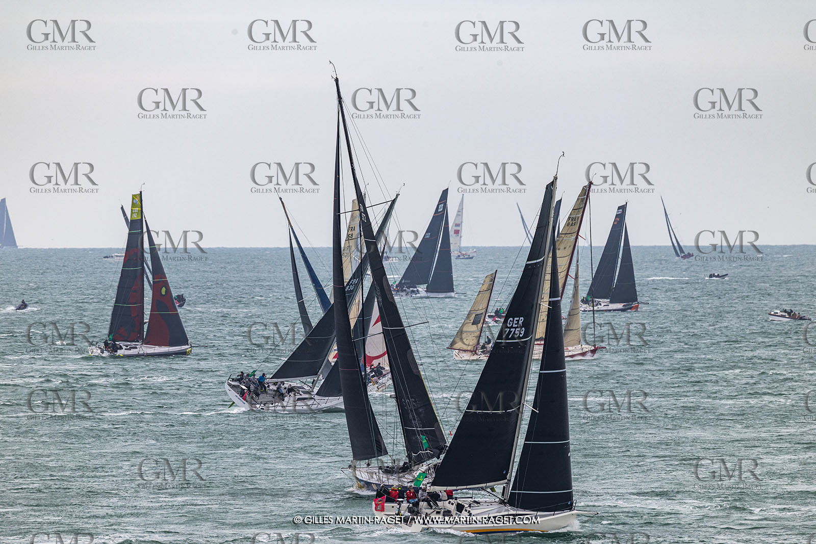 26 07 2025, Cowes (UK, IOW), Admiral's Cup 2025, Rolex Fastnet Race start,