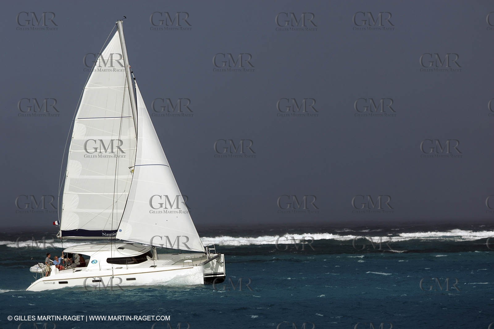 Cruising multihull sailing