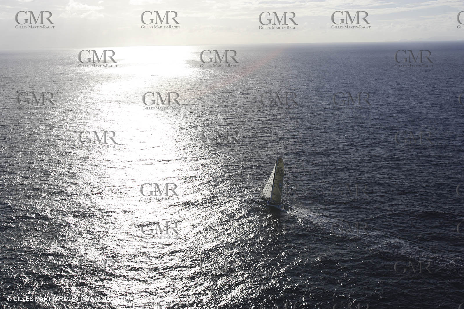 05 11 2006 - Pointe à Pitre Guadelupe (FRA) - Route du Rhum 2006 arrival - overall winner Lionel Lemonchois (Gitana 11)