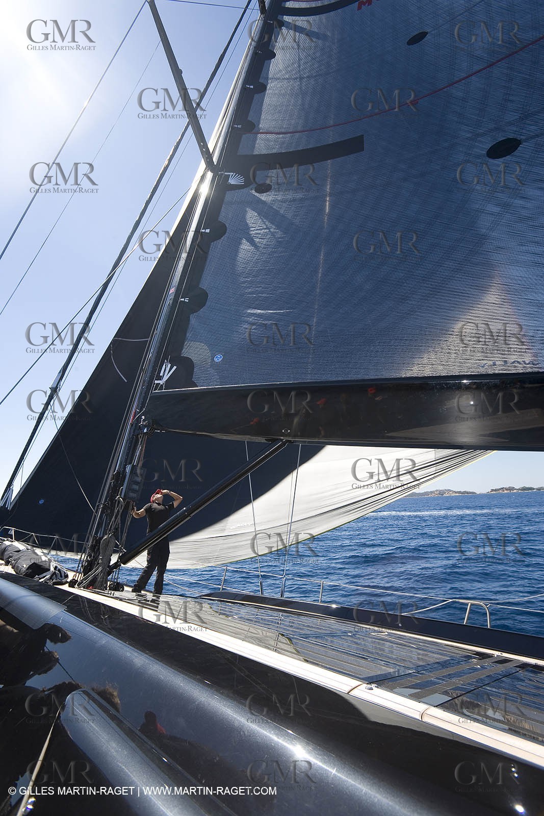 03 09 06 - Porto Cervo (Sardinia) - Maxi World Cup 2006 - Onboard Wally 90 Tango