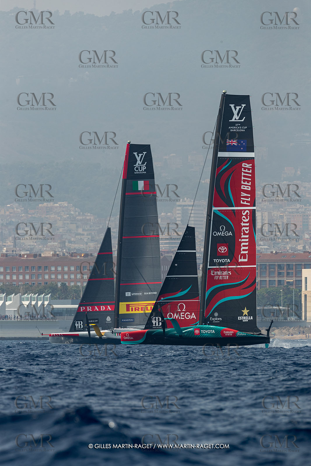 22 08 2024, Barcelona (ESP), Louis Vuitton 37th America's Cup, Louis Vuitton Preliminary Regatta, Race Day 1