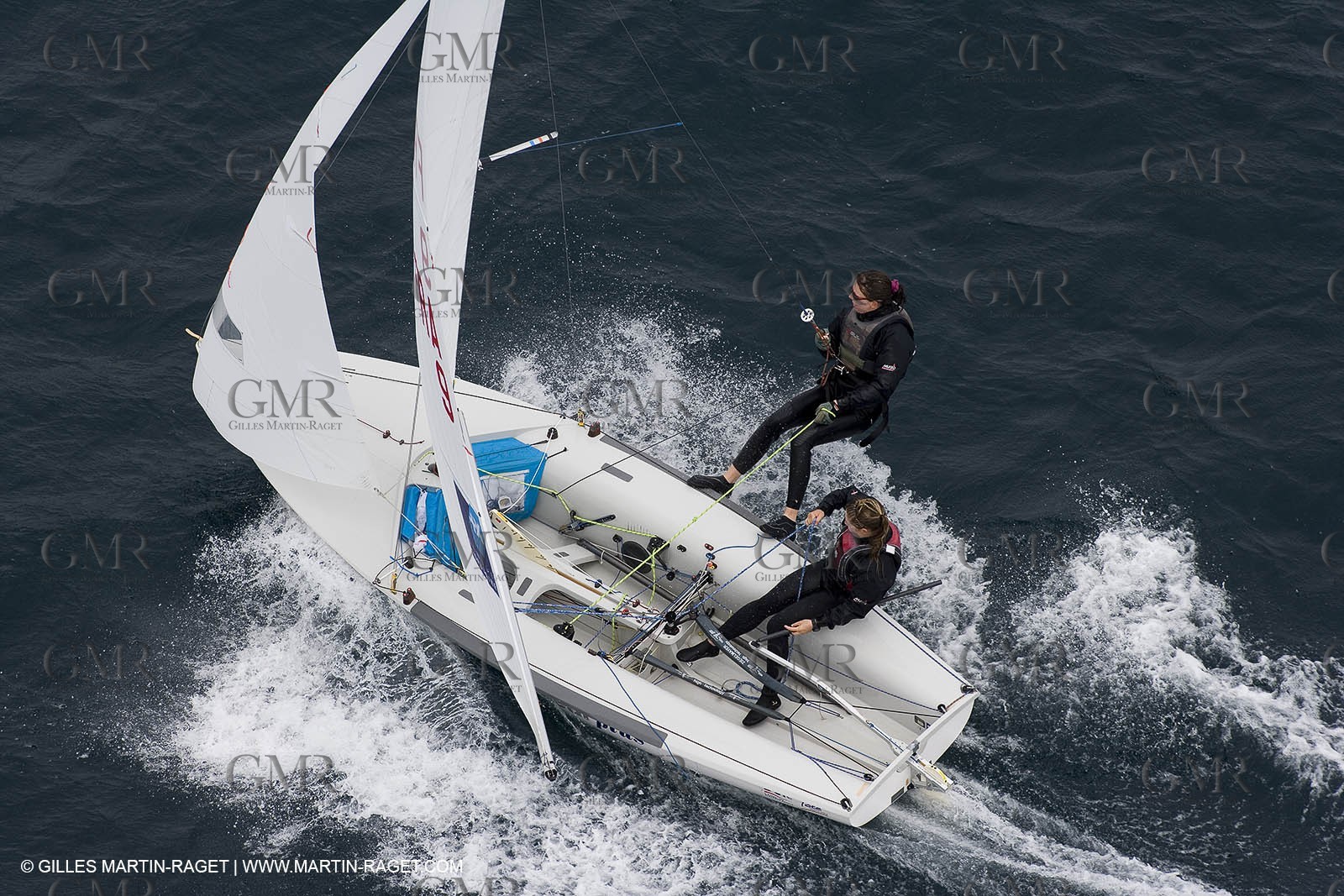 26 04 2007 - 2007 Semaine Olympique Française - Hyères (South of France) - Day 5 - Team France - 470 Femme - Lecointre-Lemaître