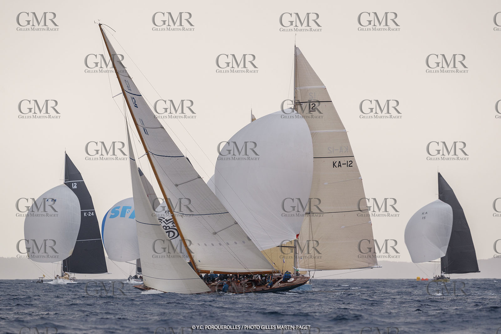 19 06 2024, Porquerolles Island (FRA), Championnat du monde des 12 m JI 2024, Race Day 1