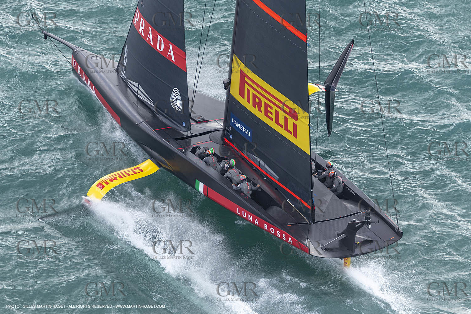 10 12 2020 - Auckland (NZL) - 36th America's Cup - Practice Sessions - Day 2 -Luna Rossa Prada Pirelli Team