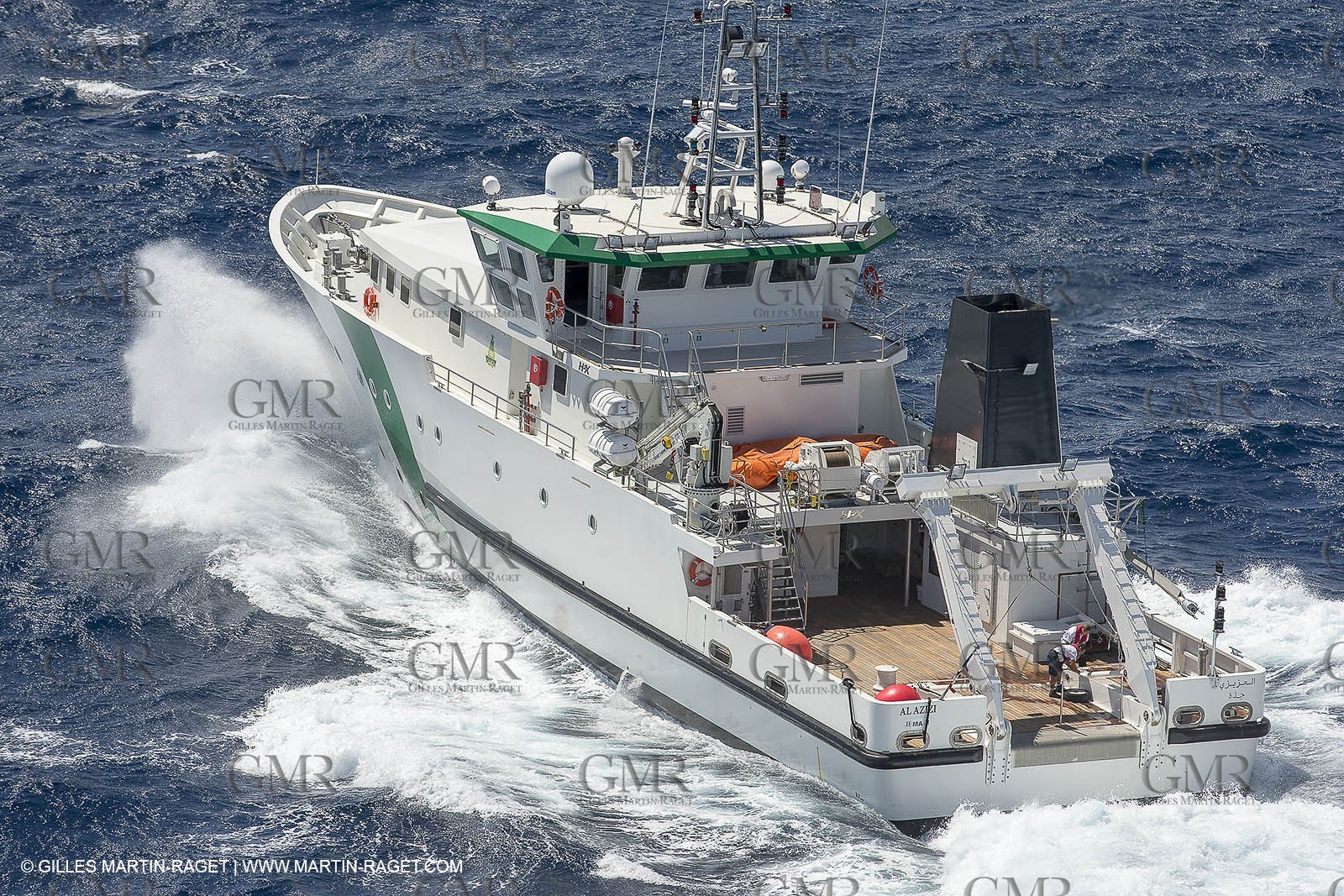 Al Azizi -  H2X boatyard - Oceanographjic research ship - Sea trials off La Ciotat (FRA,13) - 29 07 2014