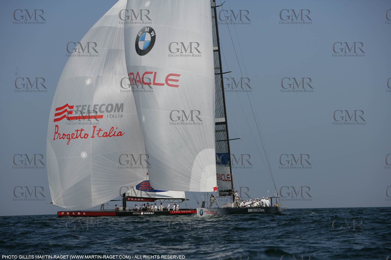 24 04 2007-Valencia (Spain)- 32nd America's Cup - Louis Vuitton Cup - RR1 - Day 9 - BMW ORACLE Racing vs Luna Rossa