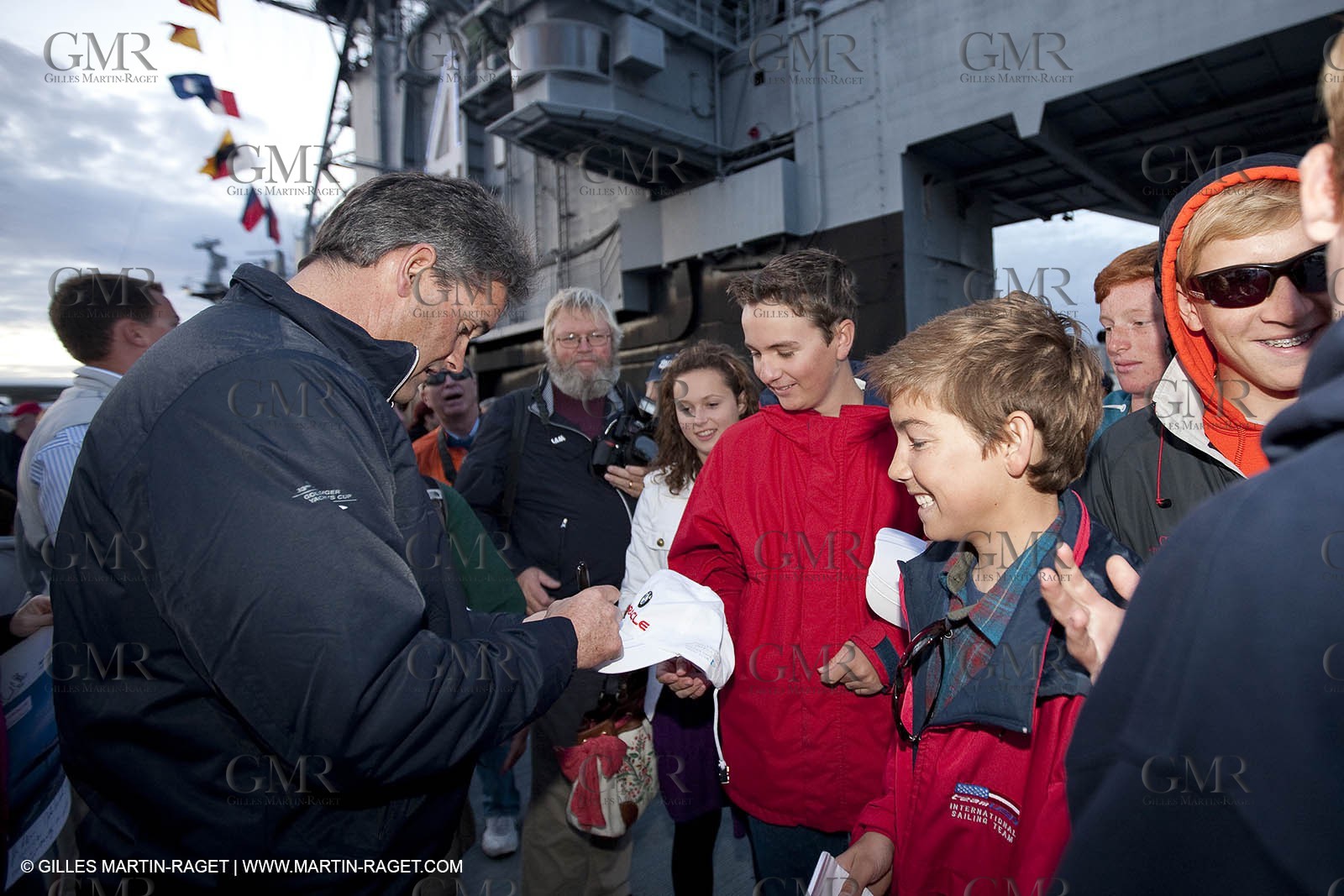 21 02 2010 - Valencia (ESP) - 33rd America's Cup - BMW ORACLE Racing - USA Victory Tour - Day 3 - Cup in San Diego