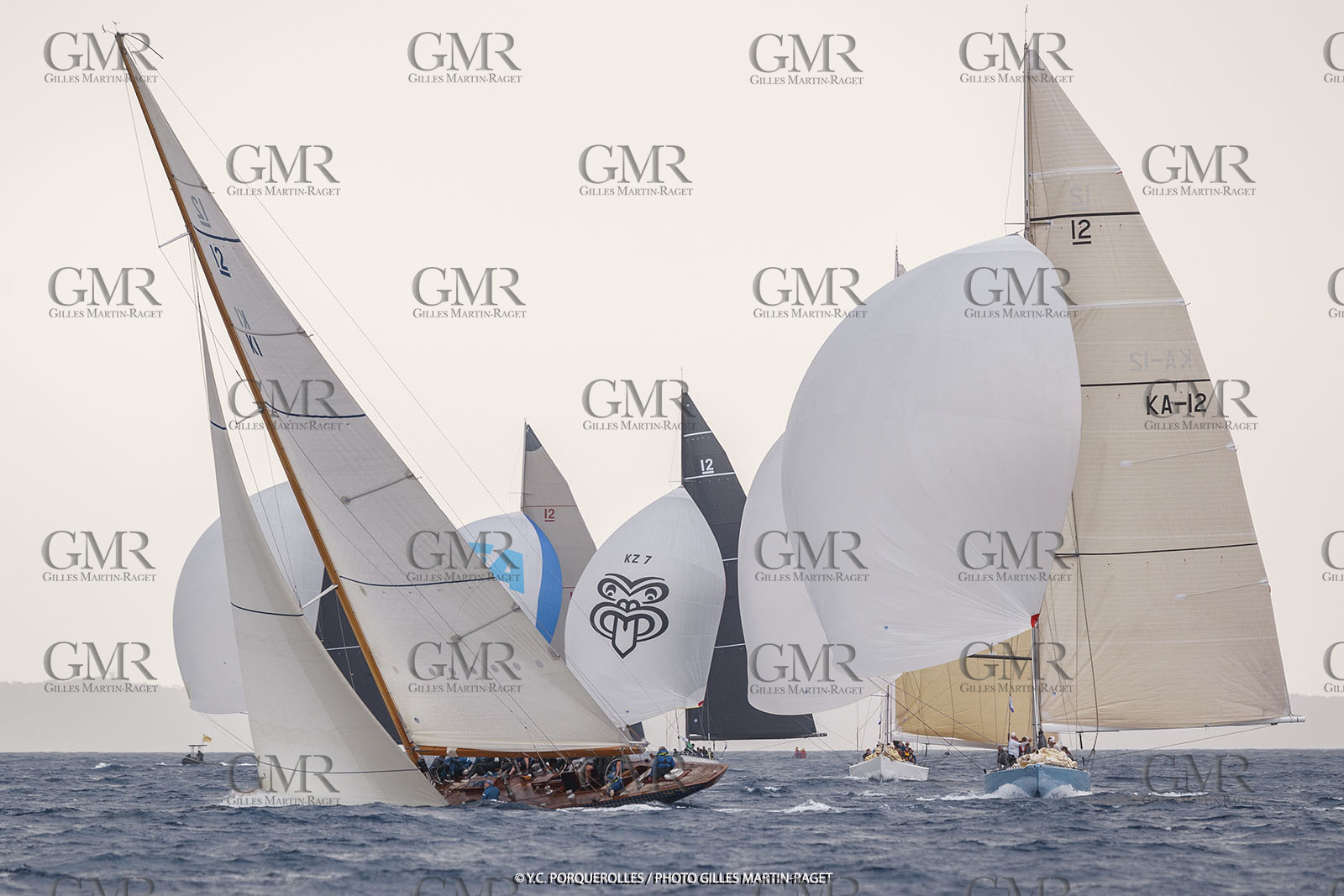 19 06 2024, Porquerolles Island (FRA), Championnat du monde des 12 m JI 2024, Race Day 1