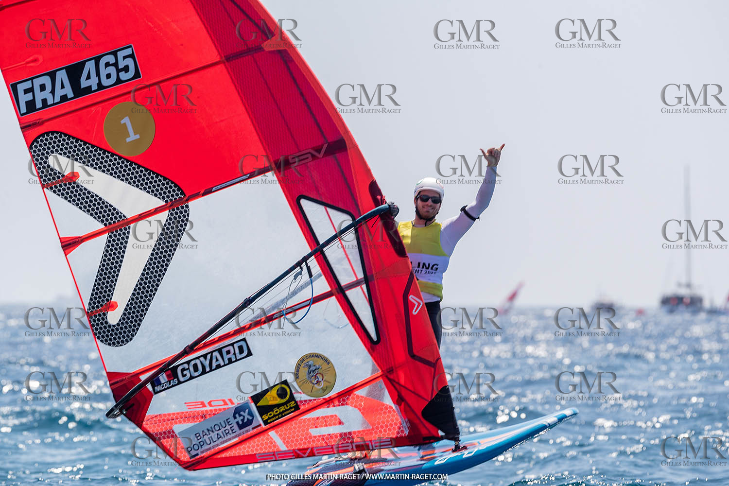 16 07 2023, Marseille, (FRA), Paris 2024 Olympic Games 2024 Sailing Test Event, Day 8, Medal race IQ Foil Men, Thomas Goyard (FRA)