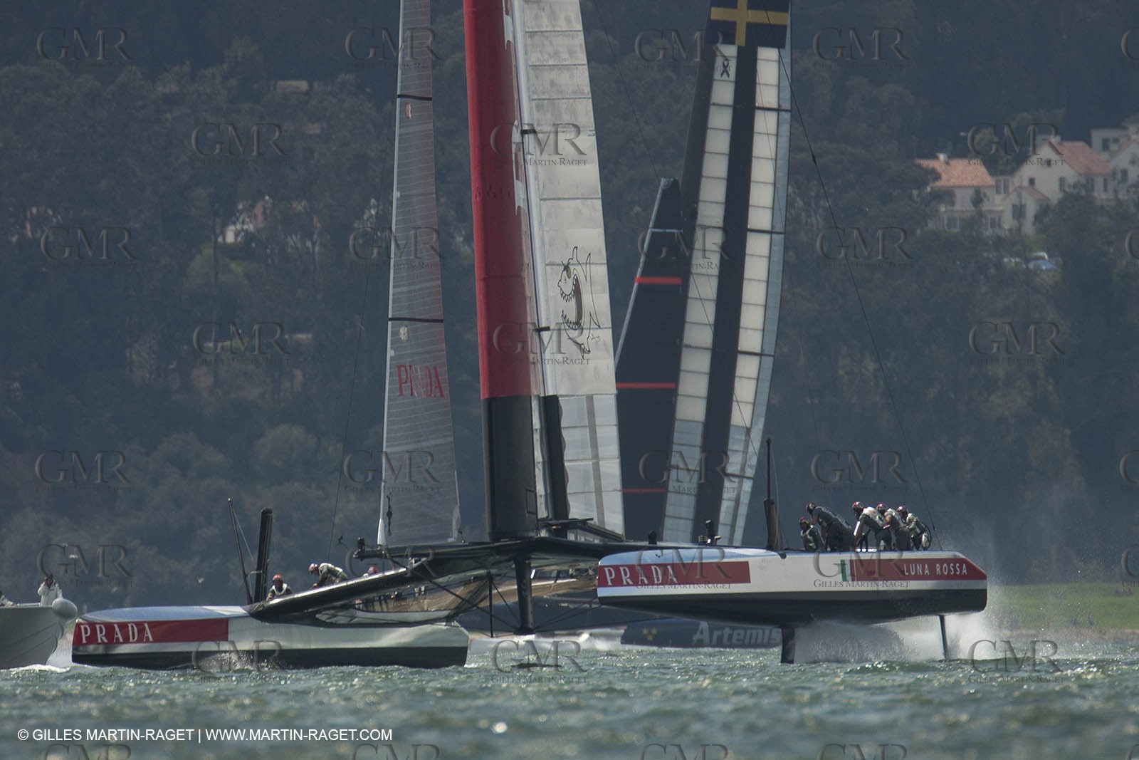 07 08 2013 - San Francisco (USA,CA) - 34th America's Cup - Louis Vuitton Cup - Semi-finals - Luna Rossa vs Artemis Racing - Race 2