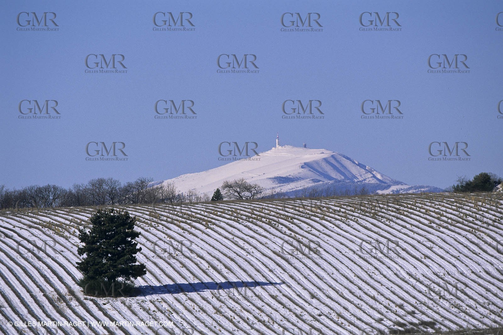 Provence under snow