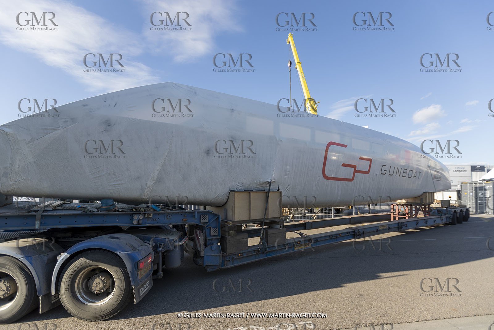 15 02 2022, La Grande Motte (FRA), Gunboat 80  1 hulls delivery