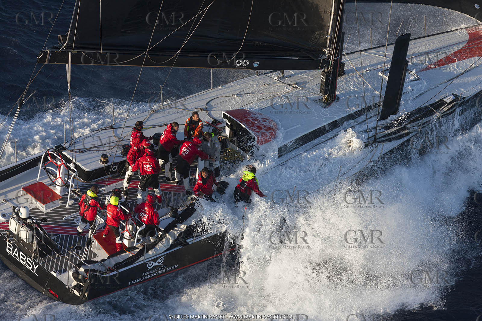 09 10 2017, Calvi (FRA,20), VOR 70 Babsy, Tentative de record autour de la Corse à la voile, skipper Franck Cammas