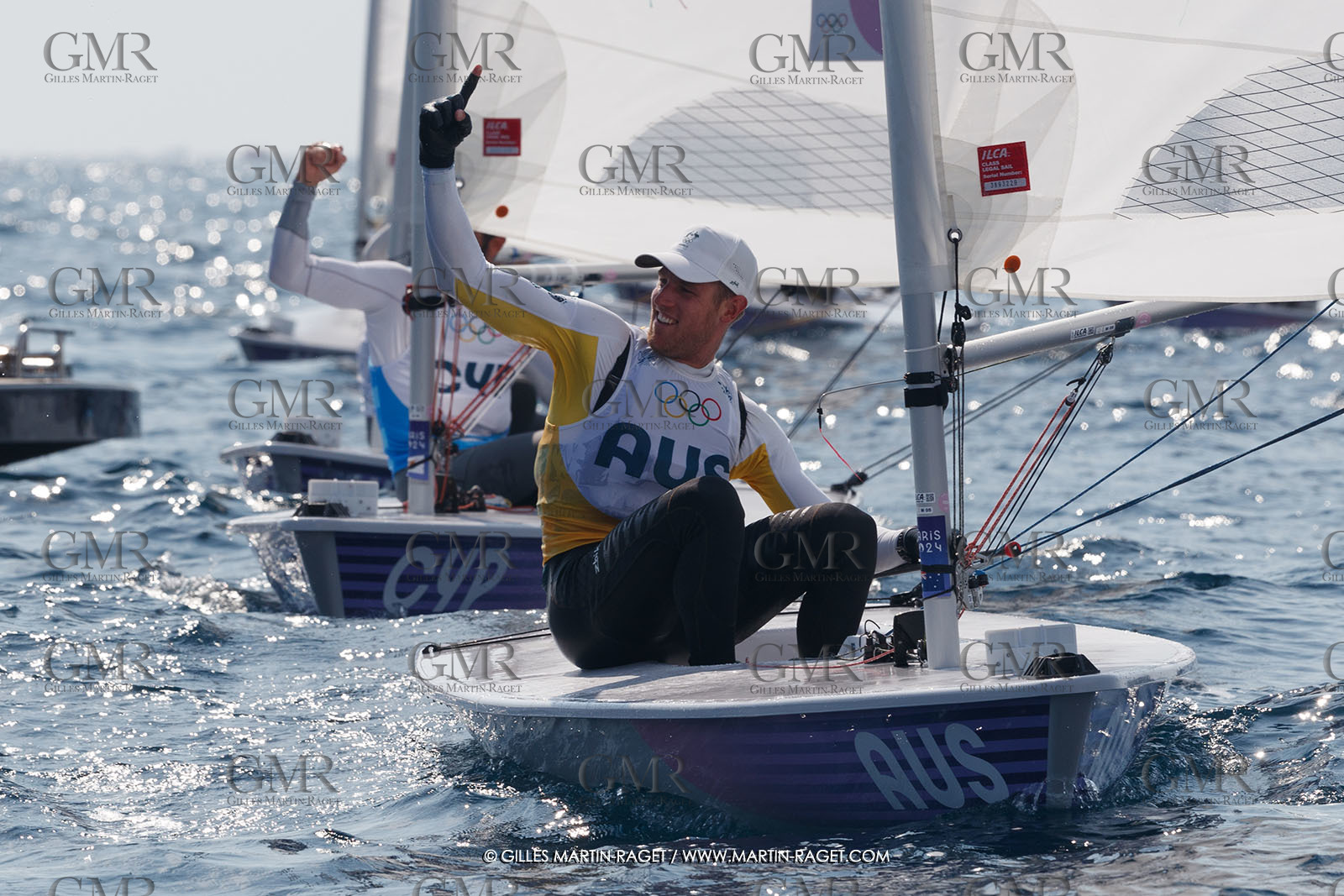 07 08 2024, Marseille (FRA), Paris 2024 Olympic Games, Sailing, Race Day 10, ILCA Medals races