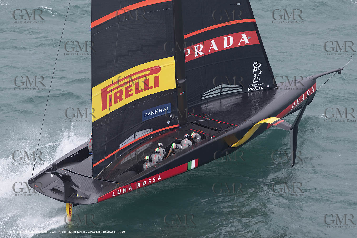 10 12 2020 - Auckland (NZL) - 36th America's Cup - Practice Sessions - Day 2 -Luna Rossa Prada Pirelli Team