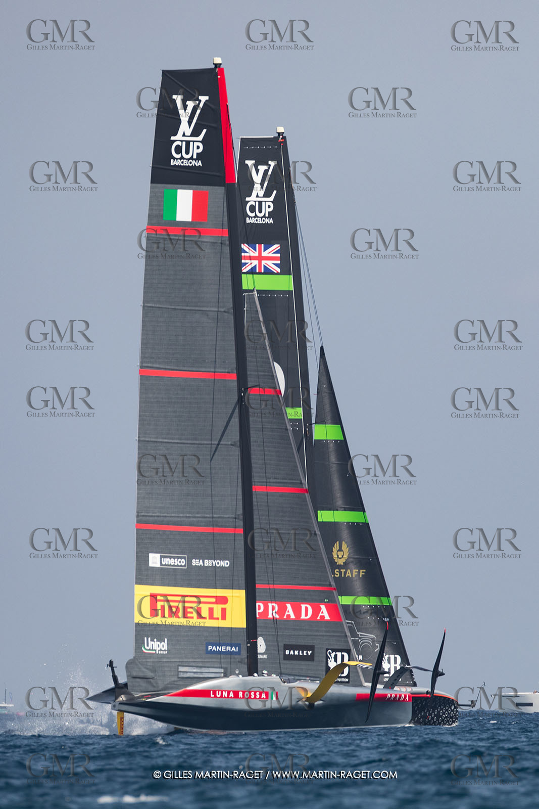 24 08 2024, Barcelona (ESP), Louis Vuitton 37th America's Cup, Louis Vuitton Prelilinary Regatta, Race Day 3