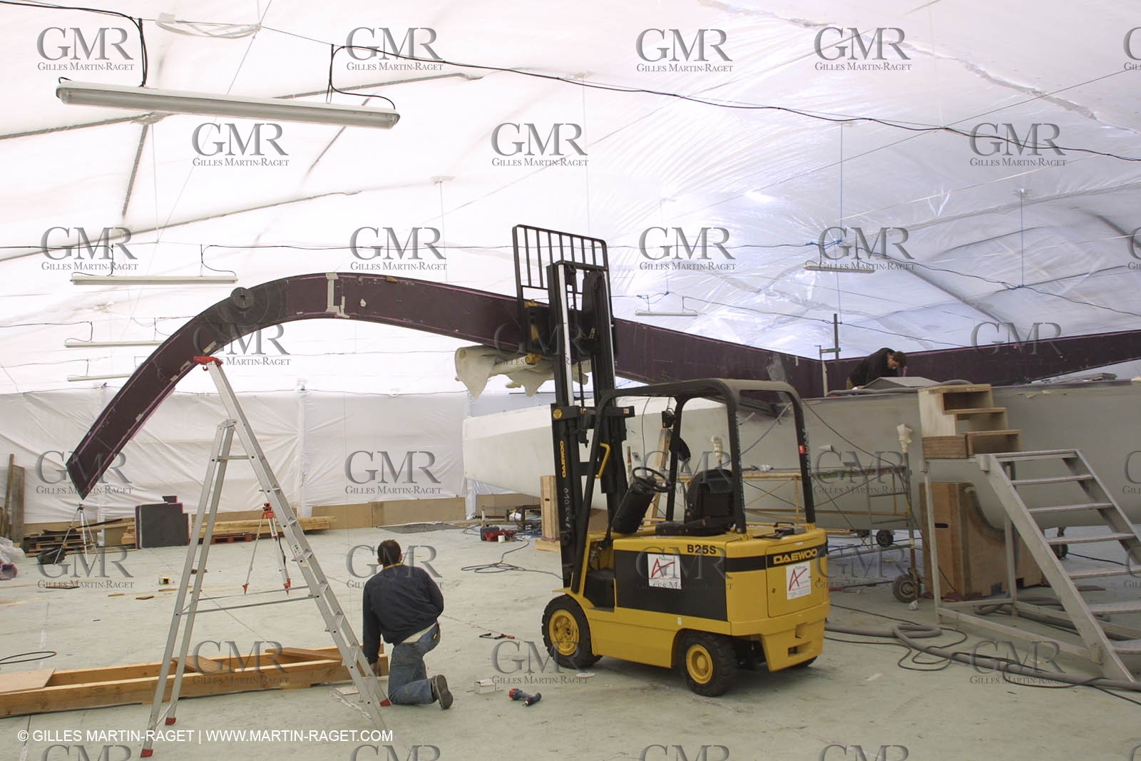 ORMA 60' Trimaran Foncia 2 - Alain Gauthier - Boat building - Boat yard