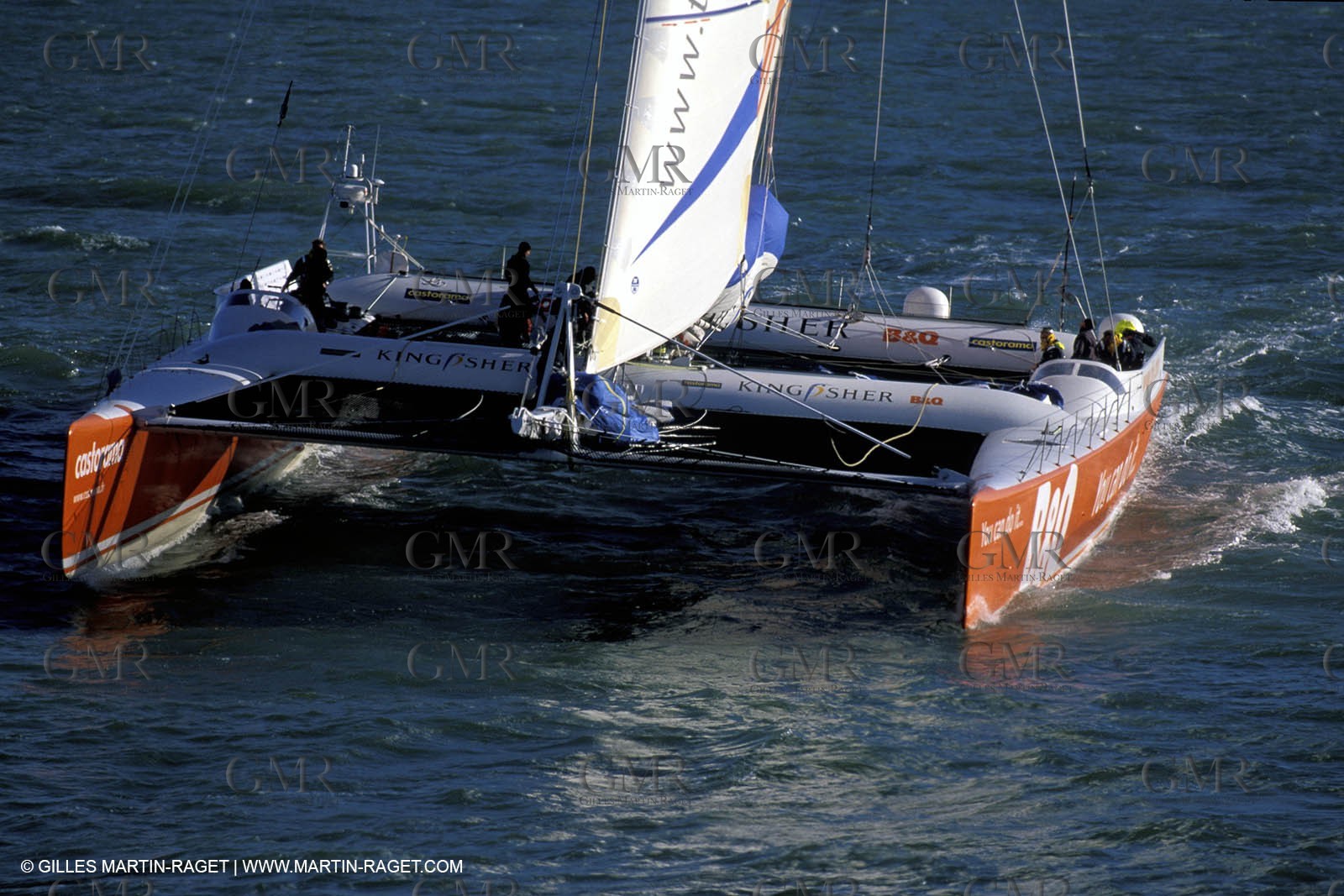 Kingfisher II - départ Trophée Jules Verne 2002 - Brest