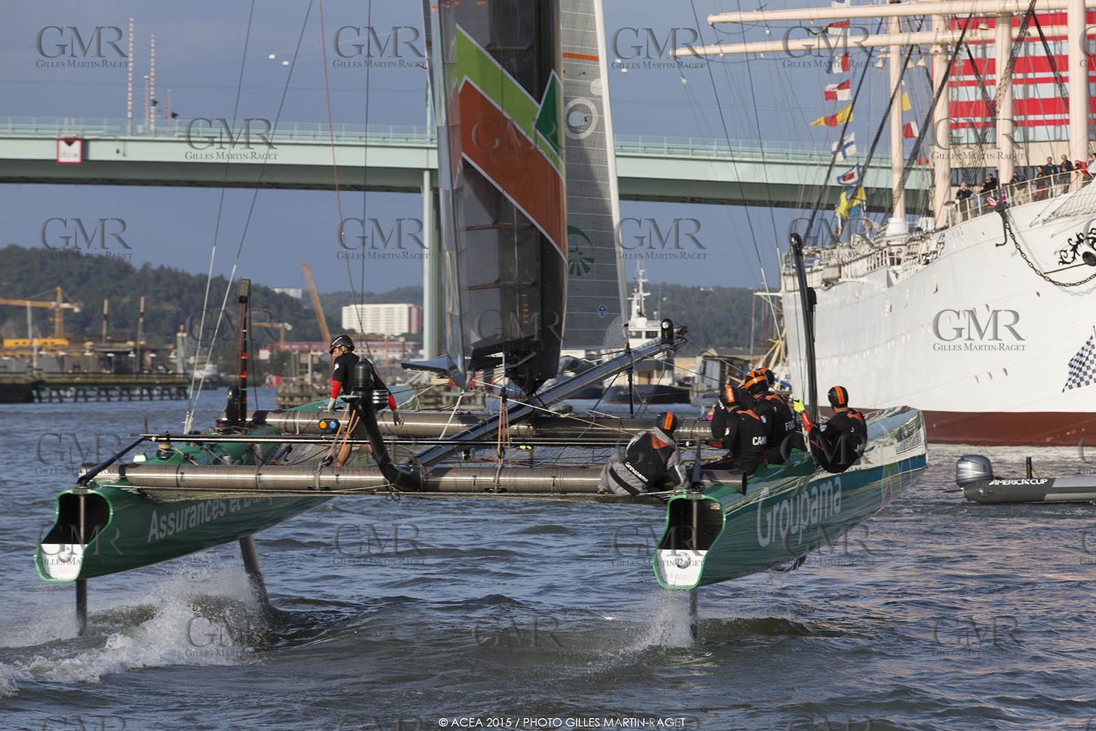 29 08 2015, Göthenburg, (SWE), 35th America's Cup, Louis Vuitton America's Cup World Series Göthenburg 2015, Full Moon Foiling